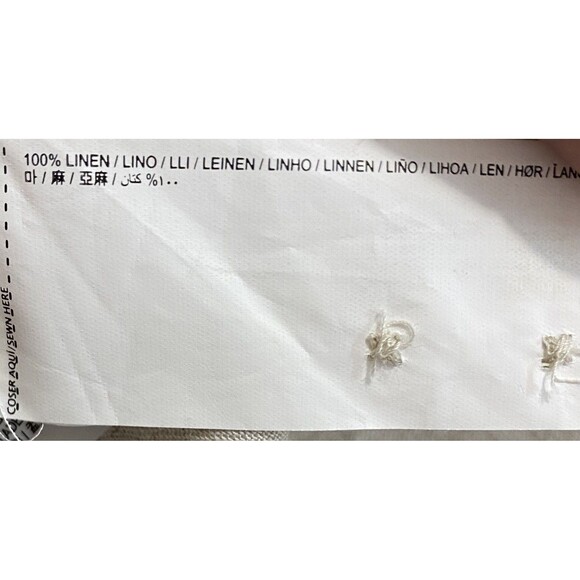 MNG Man Mango Linen Shirt Mens XL Beige Regular Fit Long Sleeve Button Up Eco - Picture 6 of 11